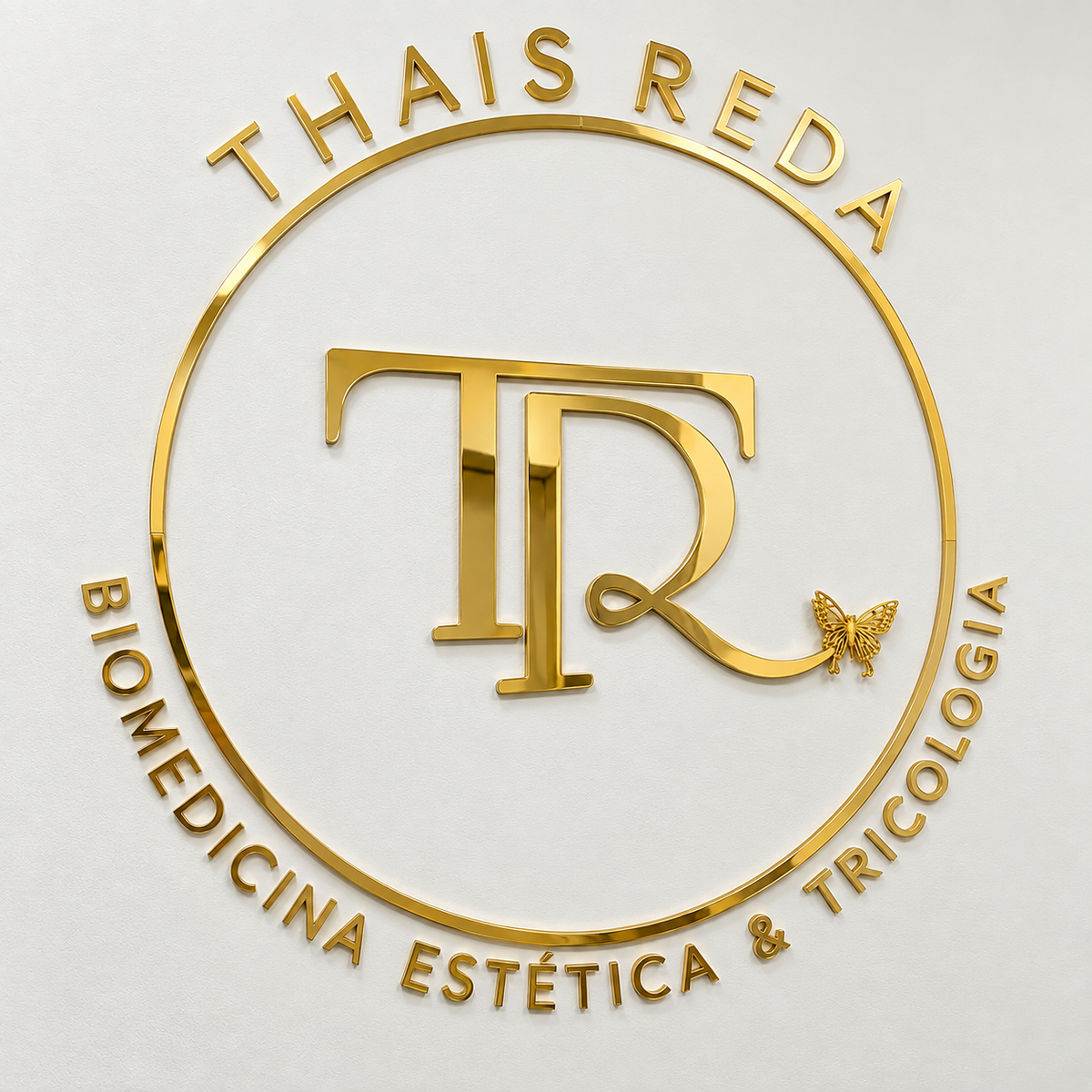 Letreiro de parede redondo em acrílico personalizado. Ideal para empresas, lojas, recepções, escritórios, consultórios, clínicas e também para ambientes residenciais.

