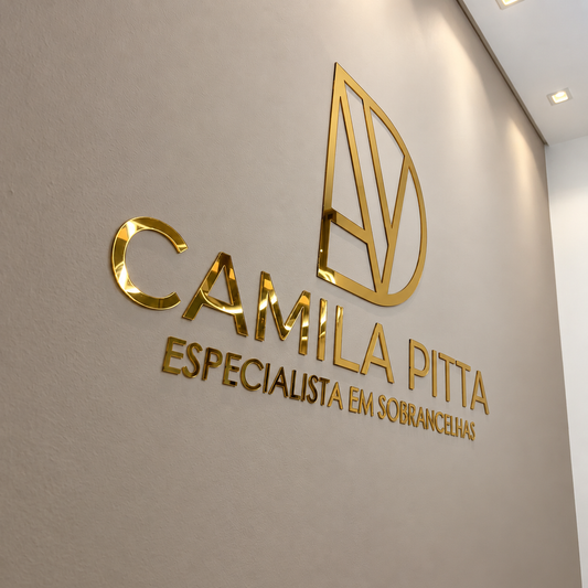 Letreiro de parede retangular em acrílico personalizado. Ideal para empresas, lojas, recepções, escritórios, consultórios, clínicas e também para ambientes residenciais.