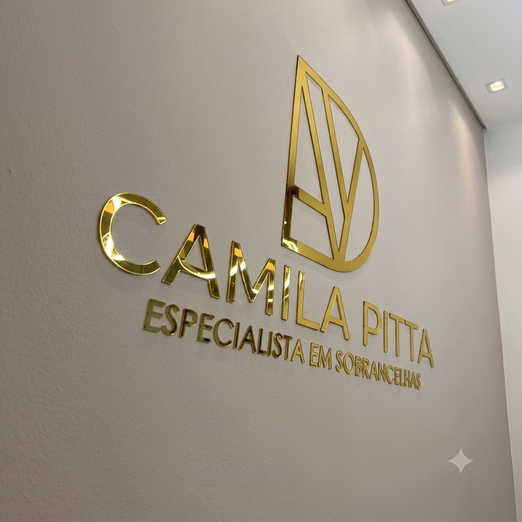 Letreiro de parede retangular em acrílico personalizado. Ideal para empresas, lojas, recepções, escritórios, consultórios, clínicas e também para ambientes residenciais.